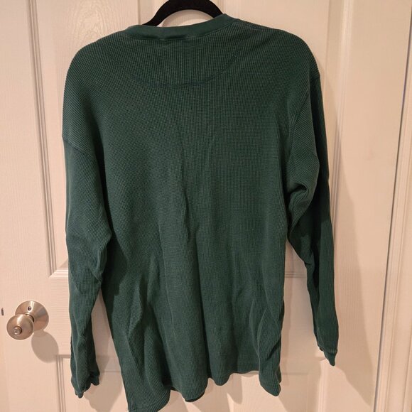 Vintage The Disney Store Skiing Tigger Henley Shirt Green L - Picture 4 of 4